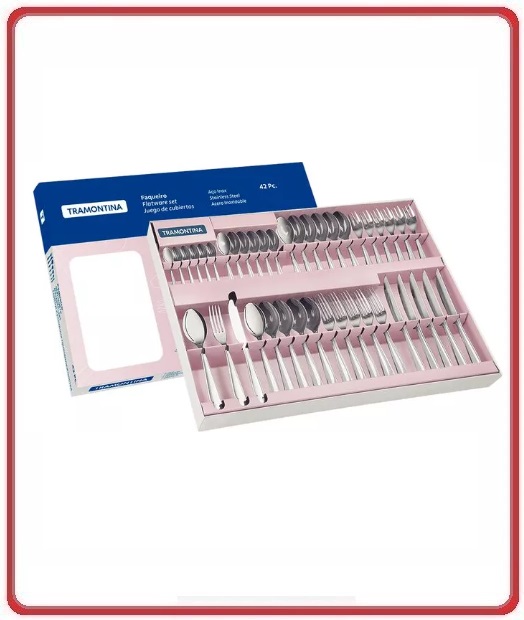 JUEGO DE CUBIERTOS TRAMONTINA 42 PIEZAS