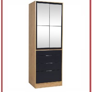 PLACARD MURANO 2 PUERTAS 4 CAJONES C/ESPEJO 0.70